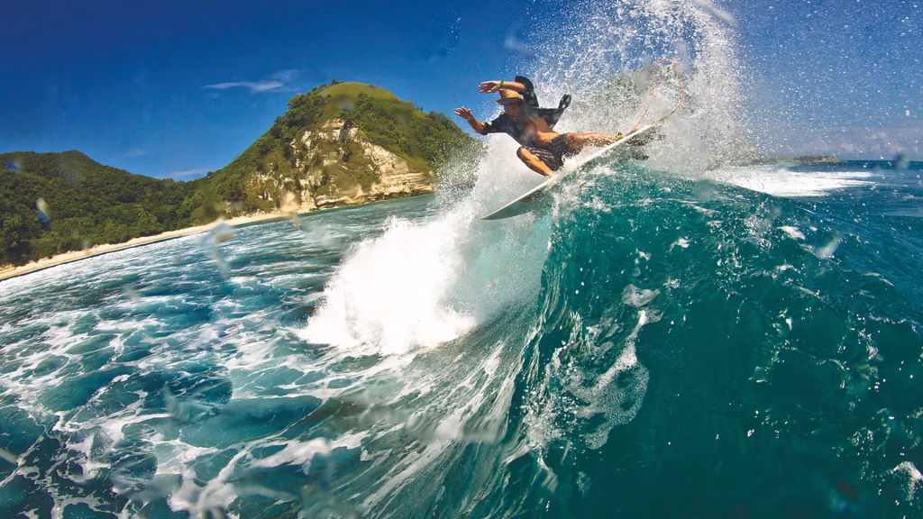 Surfing in Sumba