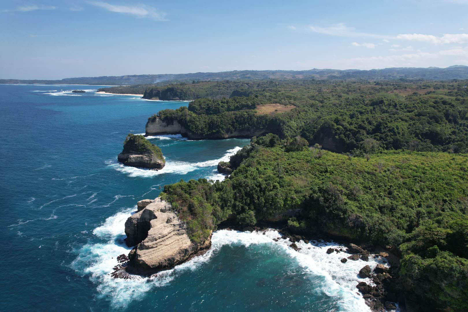 Expansive view of Sumba’s rugged coastline and the future Kabisu villa location