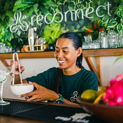 Staff Serving Cocktails at Reconnect